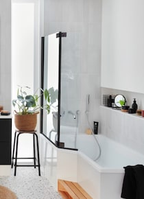 Plaisir du bain, praticité de la douche