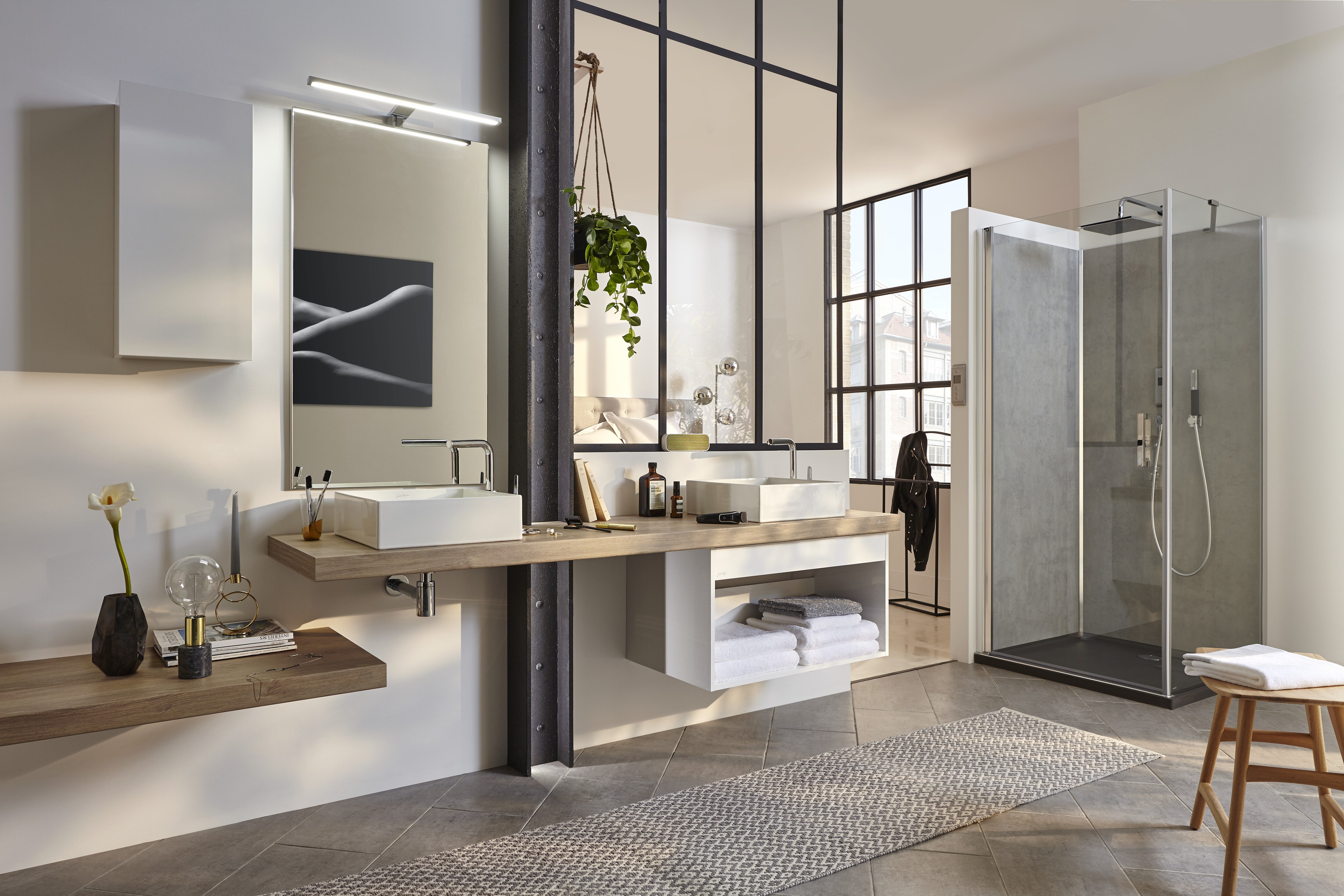 Une salle de bains aménagée pour optimiser la sécurité