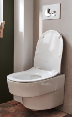Les toilettes suspendues sont de plus en plus populaires en ce moment, et  l'aspect « flottant » unique qu'elles donnent est un excellent moyen de  rendre votre salle de bains plus originale.